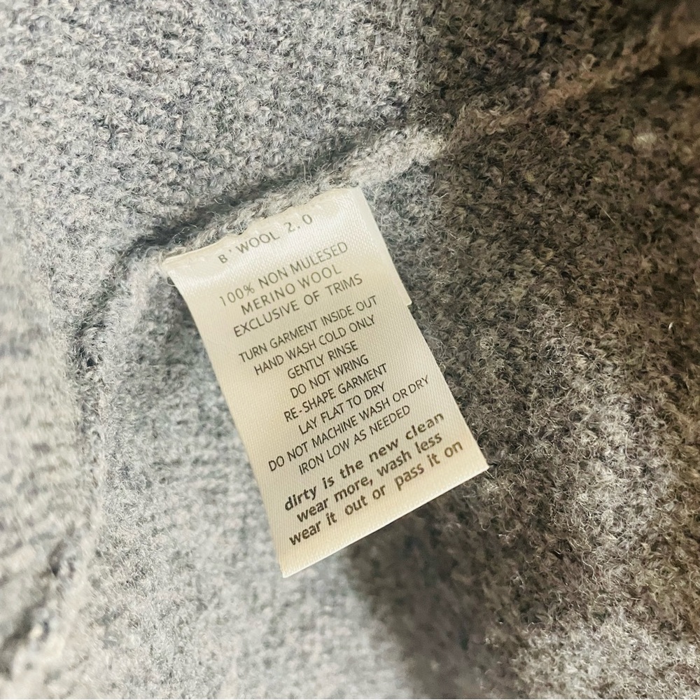 Toad & Co 100% Merino Wool Merritt Hooded Cardigan Blue Gray S - Picture 11 of 12